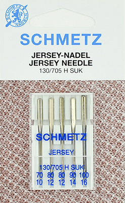 Иглы Schmetz джерси 130/705 H SUK (70x1, 80x2, 90x1, 100x1) 5 шт в Ишимбае